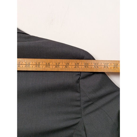 Pronto Uomo Platinum 2-Pcs Charcoal Suit Jacket Blazer 38R Pants 32X28 Wool - Picture 3 of 16